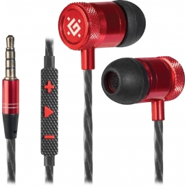 More about Kopfhörer mit Mikrophon für Tragbare Geräte Headset Pollaxe Kabel 1.2m 105 dB schwarz/rot