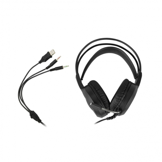 Blow Cerbeus Gaming Headset mit Mikrofon und LED Beleuchtung PC Stereo Kopfhörer