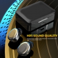 IPX7 Wasserdichter TWS Bluetooth 5.0 Mini Wireless Stereo Musik Ohrhoerer Ohrhoerer Schwarz
