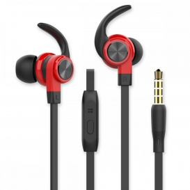 More about Fontastic Prime In-Ear Sport Headset SPRY 3.5mm sw / rot Rufannahme-Taste, Sicherer Tragekomfort