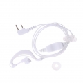 2 Stk. G-form Ohrhörer Headset mit PTT Mic Kopfhörer für Baofeng Walkie Talkie - Weiß
