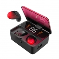 Bluetooth 5.0 Wireless-Ohrhörer mit kabellosem Ladekoffer IPX5 Wasserdichter TWS BT-Stereo-Kopfhörer In-Ear-Headset mit integrie