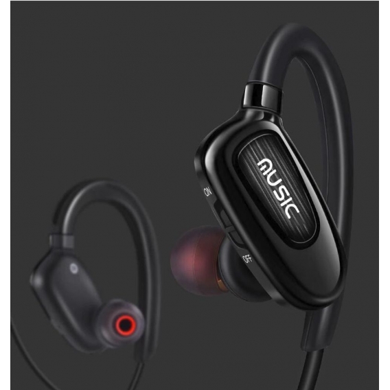 bluetooth Kopfhörer drahtlose Kopfhörerohrhörer tragen Bass bluetooth Kopfhörer mit Mikrofon für Telefon zur Schau (rot)