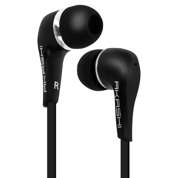 Akashi in-ear Kopfhörer mit 3.5mm Klinkenstecker – Schwarz