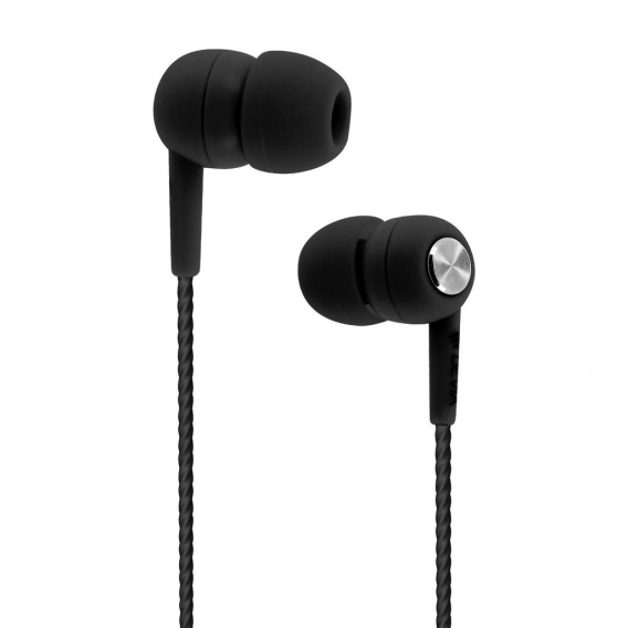 Devia in-ear Kopfhörer 3.5mm Klinkenstecker, Mikrofon & Fernbedienung – Schwarz