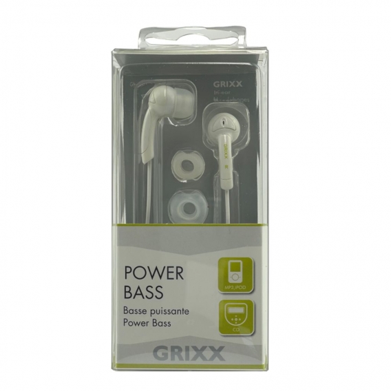 GRIXX GHU8001 In-Ear Kopfhörer mit Full Spectrum Sound & Ambience Noise Reduction