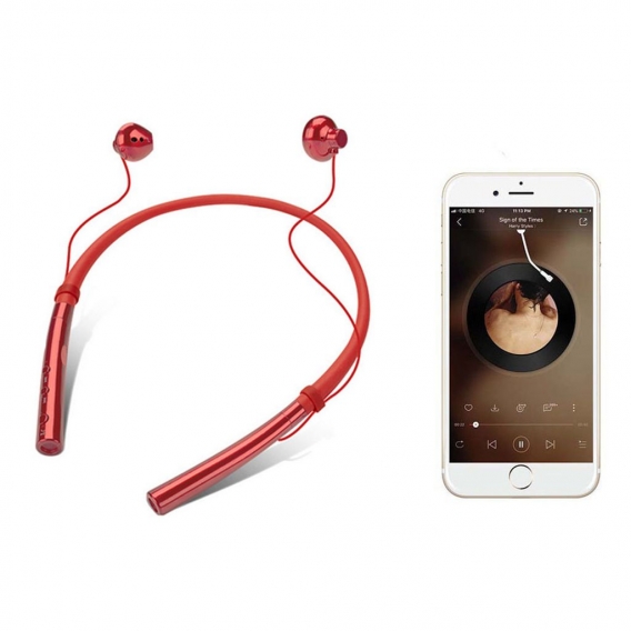 Bluetooth-Kopfhörer, kabellose Ohrhörer IPX5 Wasserdichte Sport-Kopfhörer 5.0 Magnetisch mit Mikrofon HD-Stereo Akku Noise-Cance