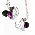 Kabelgebundene Ohrhörer  Headsets Hybrid Treiber mit Banlance Armatur Dynamischer In Ear Stereo Ohrhörer(silver+purple)