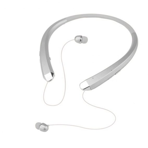 Bluetooth Kopfhörer, kabelloses Nackenbügel Headset mit automatisch versenkbaren Ohrhörern, schweißfeste Sport-Stereo-Kopfhörer 