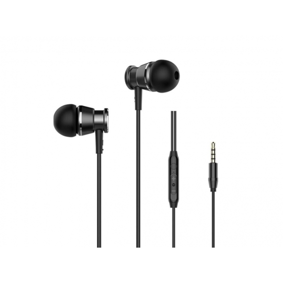 Langsdom Headset M305 In-Ear Kopfhörer für Telefon Headphone 3,5mm schwarz