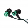 1.1 M reflektierende Faser Tuch Lärm isolieren In-Ear Kopfhörer Ohrhörer Kopfhörer mit 3,5-MM-Buchse Standard Line[Grün]