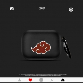 More about AirPods Hülle Schutzhülle Naruto Akatsuki Logo kompatibel mit Apple AirPods Pro Airpod Pro Silikonhülle Karabinerhaken