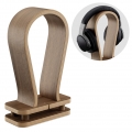 Navaris Universal Holz Kopfhörerhalter mit Kabelhalterung - Kopfhörer Halter Headset Halterung - Kopfhörerständer Headphone Stan