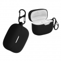 kwmobile Schutzhülle kompatibel mit JBL 230NC TWS - Hülle Kopfhörer - Silikon Case Cover Schwarz