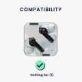 kwmobile Schutzhülle kompatibel mit Nothing Ear (1) - Hülle Kopfhörer - Silikon Case Cover Transparent