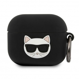 More about Karl Lagerfeld Apple AirPods 3 Cover Choupette Schwarz Silicone Schutzhülle Case Etui