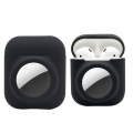 Hülle für Airpods 1 & 2, 2 in 1 weiche Schutzhülle für Apple AirTags und AirPod 1 & 2, Kopfhörer GPS Bluetooth-Tracker Skin Ultr