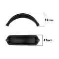 Schweißfeste Silikon-Schutzhülle, kratzfeste Kopfhörerabdeckung in Schwarz für AirPods Max Wireless Headset-Zubehör