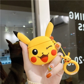 More about Anime Pokémon 3D Winking Pikachu Hülle Schutzhülle für Apple AirPods 1/2 Case Pendant Geschenk
