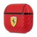 Ferrari FESA3CARE AirPods 3 Abdeckung rot / rot On Track PolyurethanCarbon