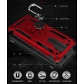 LaimTop Redmi Note 8 Pro Hülle, Hybrid Robuste Rüstung Drehbarer Ring Halter Ständer Dual Layer Hard PC + TPU Stoßfest Schutzhül
