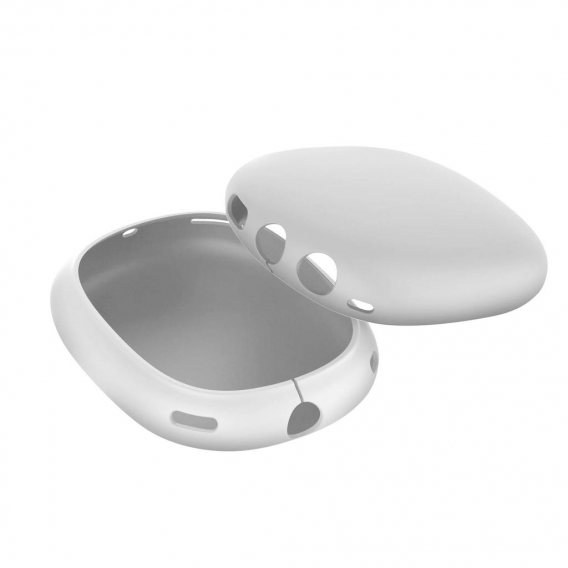Airpods Max Ultradünne Silikonhülle 1,5mm, Soft-Touch Oberfläche - Weiß