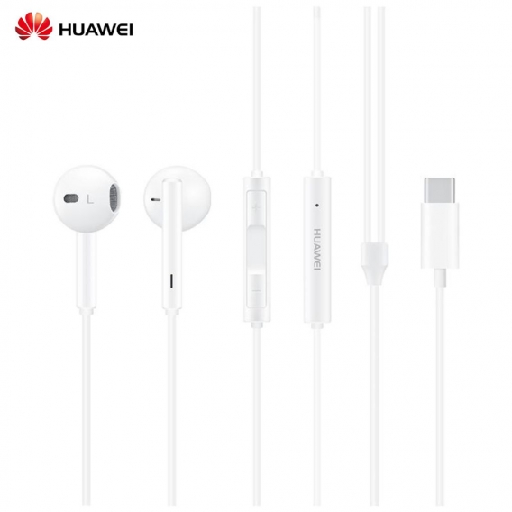 HUAWEI CM33 Classic-Ohrh?rer (USB-C-Edition) Halb-In-Ear-Headset mit Kabel Freisprecheinrichtung Hochaufl?sender Audio-Kopfh?rer