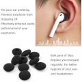 Ersatz Ohrpolster für Ohrhörer, 25 Paar, Kopfhörerpolster Schaumschwamm Polster Earpads mit hohe Elastizität, 18mm, Schwarz