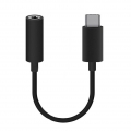 USB 3.1 Typ-C Headset Klinke SCHWARZ Buchse Kopfhörer Adapter Kabel für Cubot Note Plus