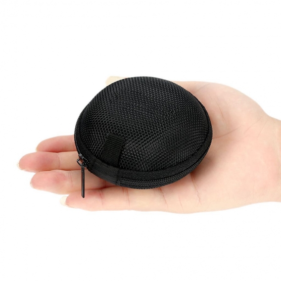 Aufbewahrungstasche für Kopfhoerer Tragbare Mini-Kopfhoerer- und Headset-Tasche Organizer Tragbare MP3-Tasche mit Metallkettenha