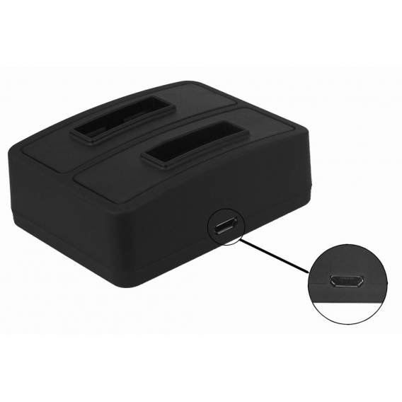 Dual-Ladeschale (Micro-USB) BA-300 für Sennheiser RI 410 (IS 410), RI 830 (Set 830 TV), RI 830-S, RI 840 (Set 840 TV), RI 900, R