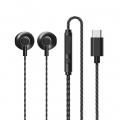 REMAX In-Ear-Ohrhörer USB Typ C Headset mit Fernbedienung schwarz (RM-711a Tarnish)