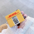 Kreativ DHL Express Etikett Hülle Schutzhülle für Apple AirPods Pro Case Geschenk Gelb02