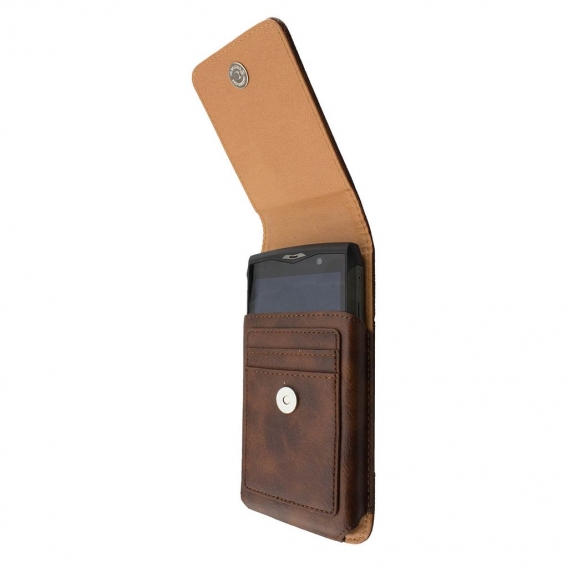 caseroxx Outdoor Handy Tasche passend für Kyocera DuraForce E6560 mit drehbarem Gürtelclip in braun