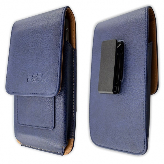 caseroxx Outdoor Handy Tasche passend für LG K10+ (2018) mit drehbarem Gürtelclip in blau