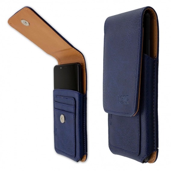 caseroxx Outdoor Handy Tasche passend für Blackview S8 mit drehbarem Gürtelclip in blau