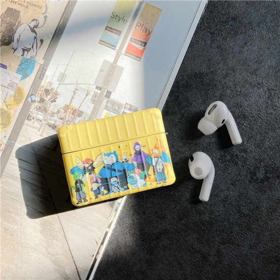 Anime Pokémon Pikachu Squirtle Snorlax IMD Hülle Schutzhülle für Apple AirPods 1/2 Case Geschenk Gelb