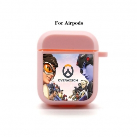 More about Funny Overwatch Spiel Widowmaker Hülle für Apple Airpods 1/2 Case Anti-fall Silikon Cover Geschenk Rosa 06