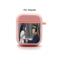 Anime Golden Kamuy Sugimoto Saichi Asirpa Hülle Schutzhülle für Apple AirPods 1/2 Case Geschenk Rosa