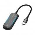 Tragbarer 3-in-1-USB-C-auf-3,5-mm-Audioadapter PD3.0 60W Schnelllade-Hi-Fi-Soundkonverter für USB-C-Telefone Notebook-Tablets Ke
