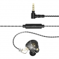 1 Paar kabelgebundener Kopfhörer Farbe Schwarz