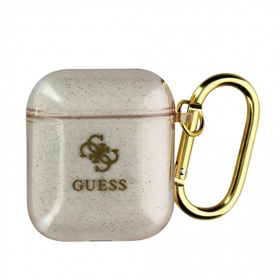 Guess GUA2UCG4GD AirPods Abdeckung Gold / Gold Glitter Collection