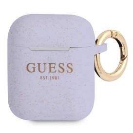 More about Guess GUA2SGGEU AirPods Hülle lila / lila Silikon Glitzer