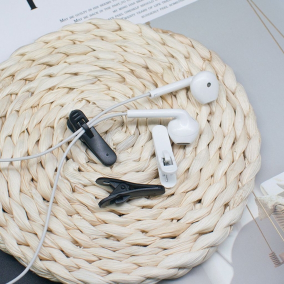 10 Stück Tragbare Mini-Kopfhörer-Kabelklemme Für Kopfhörer