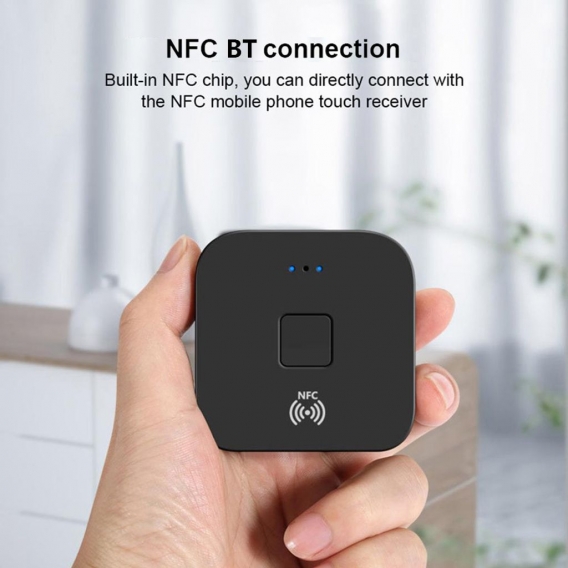 WB11 Bluetooth 5.0 Empf?nger Drahtloser Audio Empf?nger Empf?nger Adapter APT-X NFC CVC6.0 mit Mikrofon AUX Ausgang fš¹r Kopfh?r