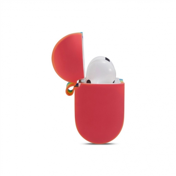 AcserGery %ReadyStock% Anti-Drop-Kopfhörerabdeckung aus Silikon für Airpods 3 Sechsfarbige Regenbogen-Kopfhörer-Schutzhülle Bloo