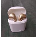 Kopfhoerer Stereo tragbar Stilvoll mit Ladebox Ohrhoerer Gold
