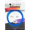 3Dsimo Filament PLA Transparent blau, rot & weiß