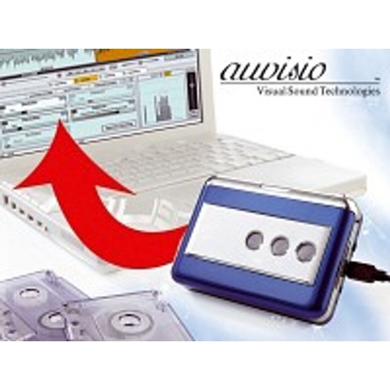 auvisio Tape2PC Kassettendigitalisierer  Kassette Digital MP3 PC Modern Umwandler Oldschool Tape to PC  Kassettenspieler Kopfhör