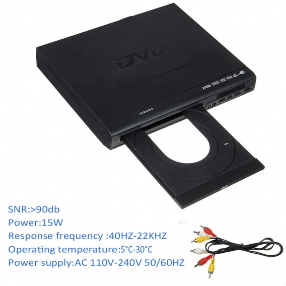 1080P HD DVD Player Fernbedienung Automatisch CD Spieler USB HDMI MP3 Video Haus